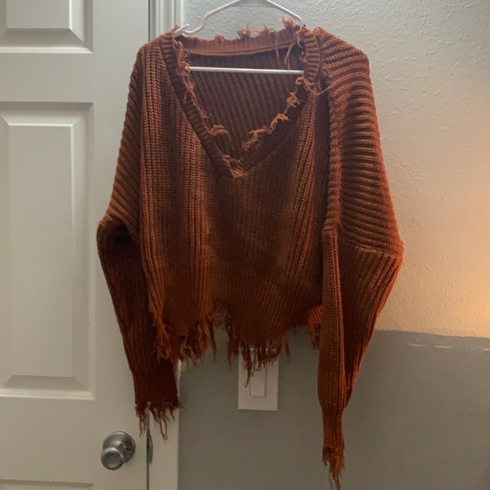 Shein Sweater, size m, dark orangish/ brown color